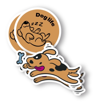 Laminerade vinylklistermärken  