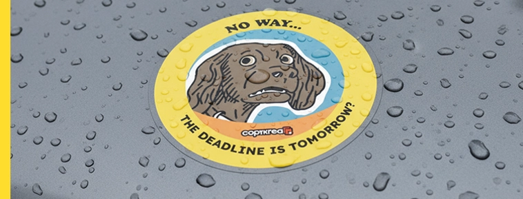 Laminerade vinylklistermärken  