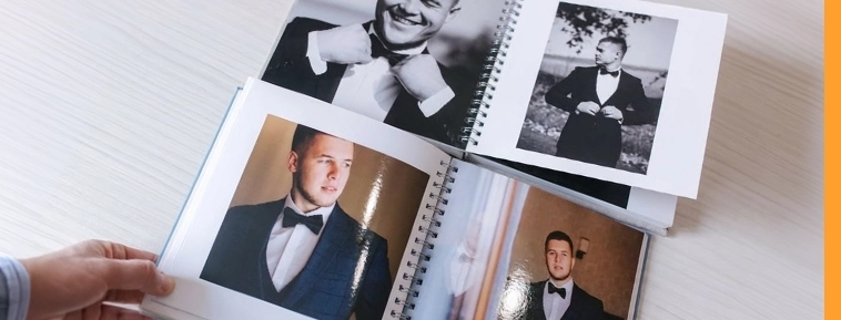 Spiralbundet fotoalbum